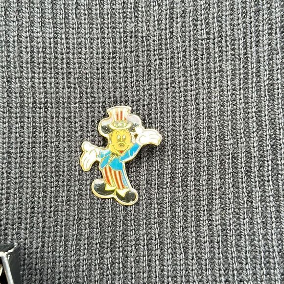 Vintage 1989 Eastman Kodak Mickey Mouse As Uncle Sam Enamel Lapel Pin - Picture 2 of 4